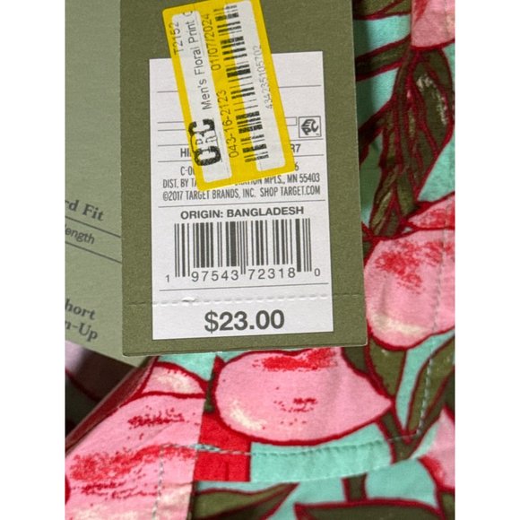 Goodfellow & Co Men's Floral Print Collared Button-Down, Green, Size XXL, NWT - Picture 4 of 5